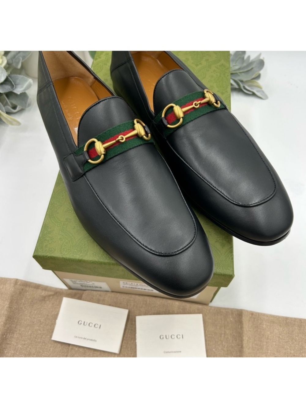 Men’s Gucci JORDAAN horse bit loafer size 13 made in Italy